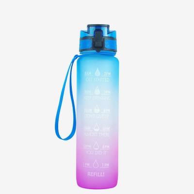 Gradient color Tritan 32 oz plastic water bottle Leakproof eco-friendly water bottle for outdoor sports climbing water bottles