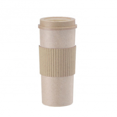 Biodegradable BPA Free Wheat Straw Mug With Custom Logo Bottle