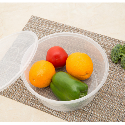 disposable take away plastic salad bowl food container for pinic