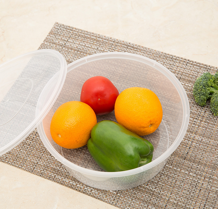 disposable take away plastic salad bowl food container for pinic